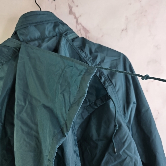 Vintage Eddie Bauer Jacket Men Large Forest Windbreaker Nylon Anorak Sac Jac NOS - Picture 9 of 15